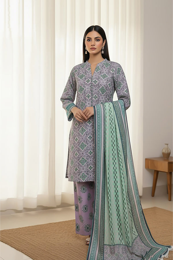 3 Piece - Printed Premium Viscose - V3 - 06