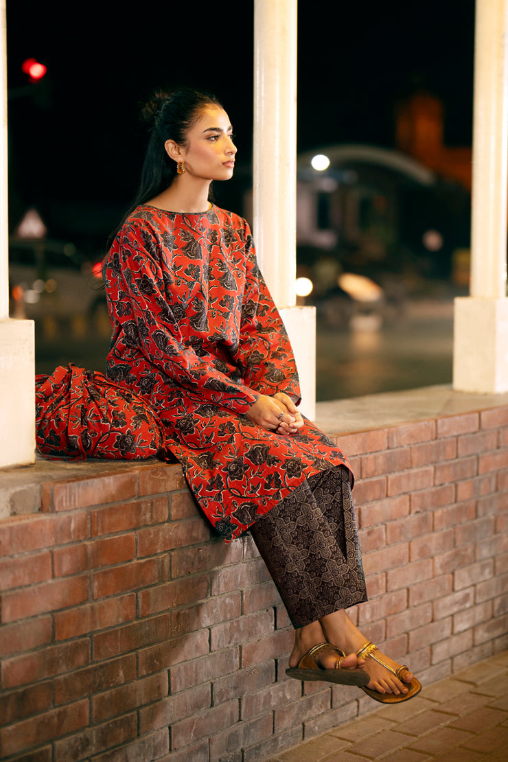 2 Piece - Printed Khaddar Suit - PP-10