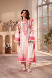 3 Piece - Printed & Embroidered Khaddar Suit - AU-04