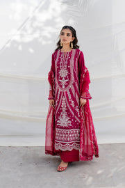 3 Piece - Embroidered Lawn Suit - MKV2-7