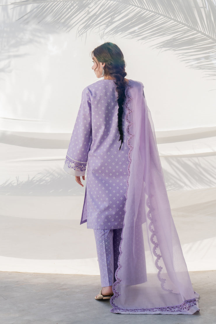 3 Piece - Embroidered Lawn Suit - MKV1-2